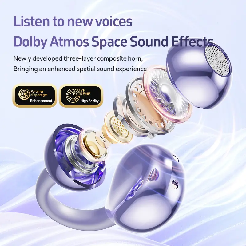 Long-Lasting M108 Bluetooth Earbuds with AI Translation & Touch Control