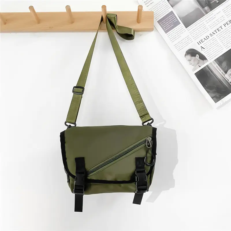 Japanese Crossbody Bag for Boys Large Capacity Green - Image 3