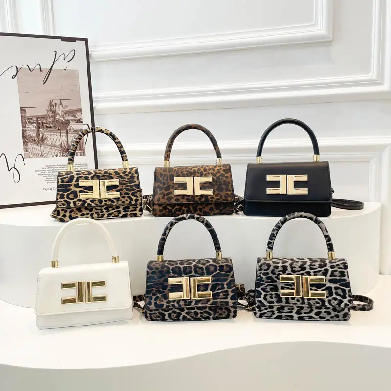 European Leopard Print Shoulder Crossbody Bag 2024 Winter - Image 10
