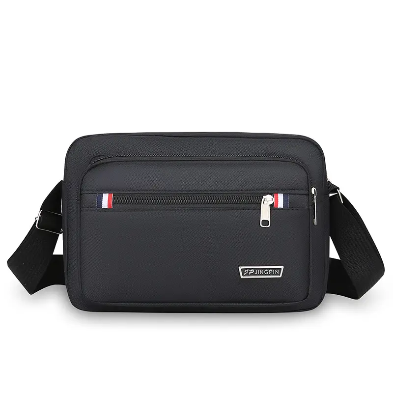 Men's Oxford Cloth Shoulder Bag Large Capacity Black - Image 9