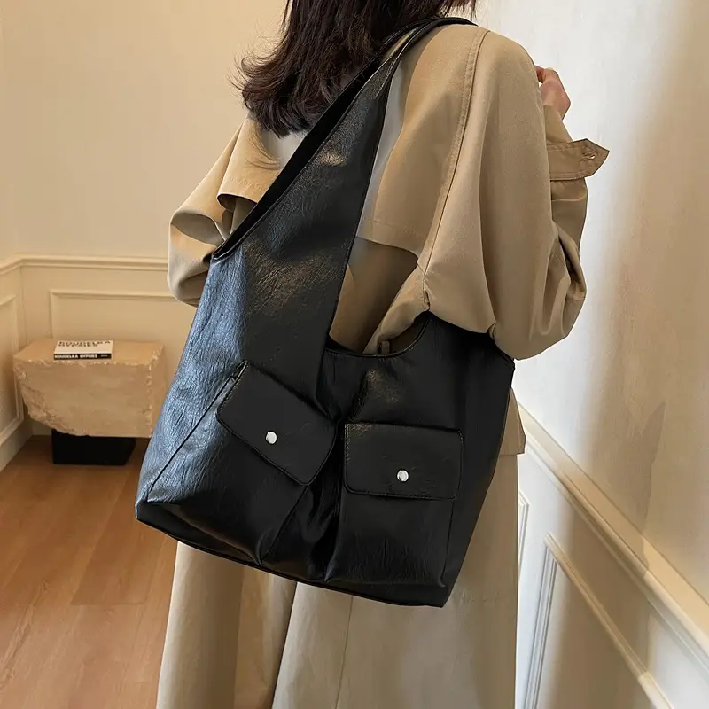 Brown Leather Crossbody Bag for Women Winter 2024 - Image 5