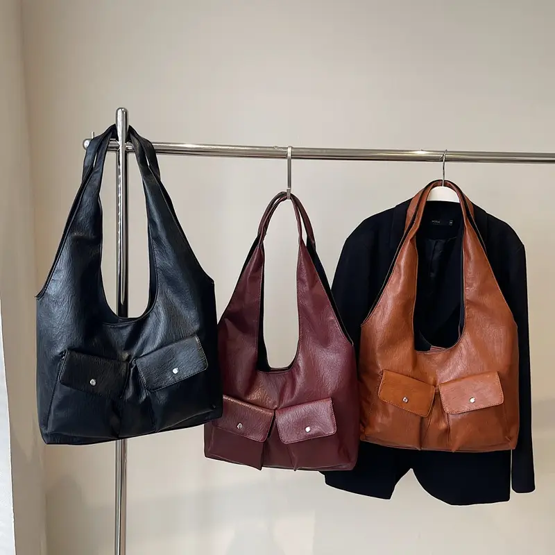 Brown Leather Crossbody Bag for Women Winter 2024 - Image 6
