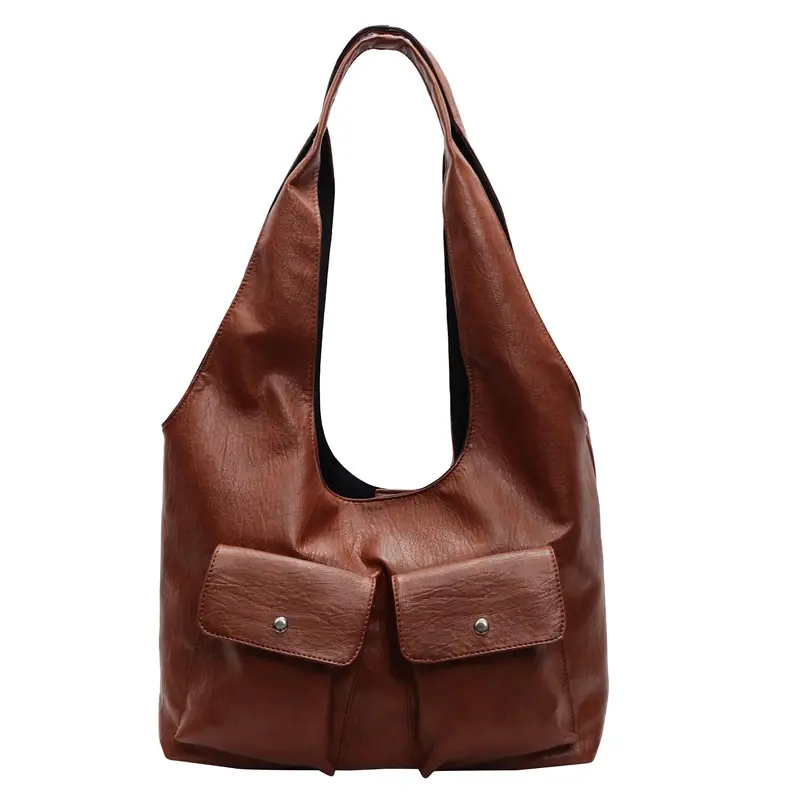 Brown Leather Crossbody Bag for Women Winter 2024 - Image 2