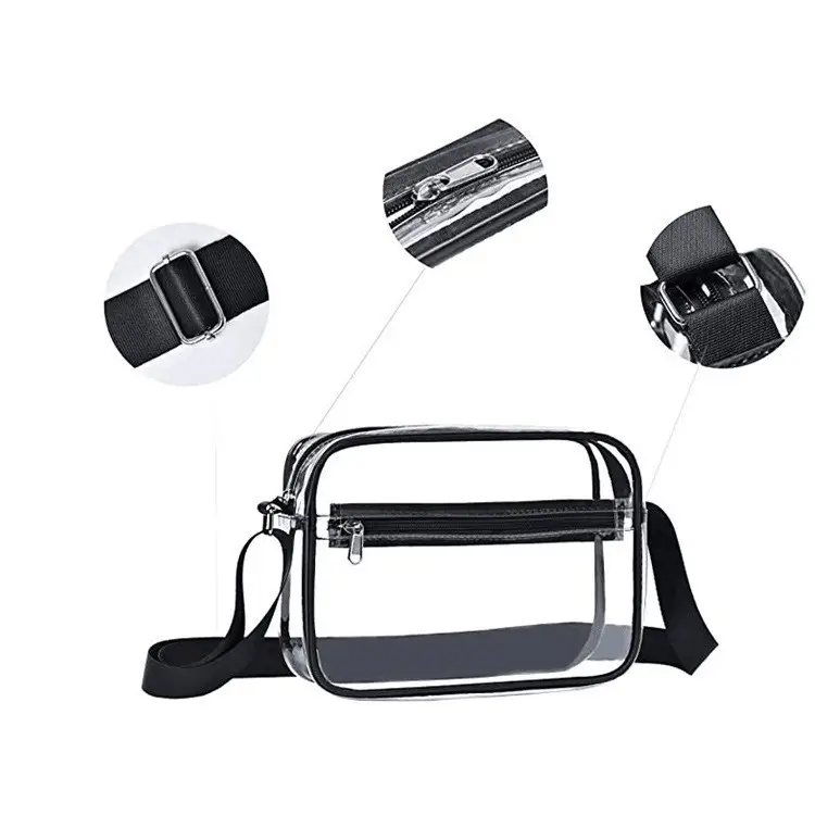 Transparent Messenger Bag for Men Women Waterproof Adjustable — feature 2