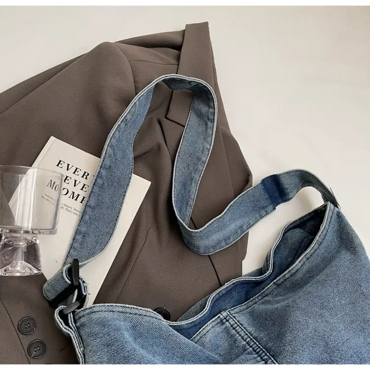 Washed Denim Crossbody Bag Large Capacity Korean Style — feature 44