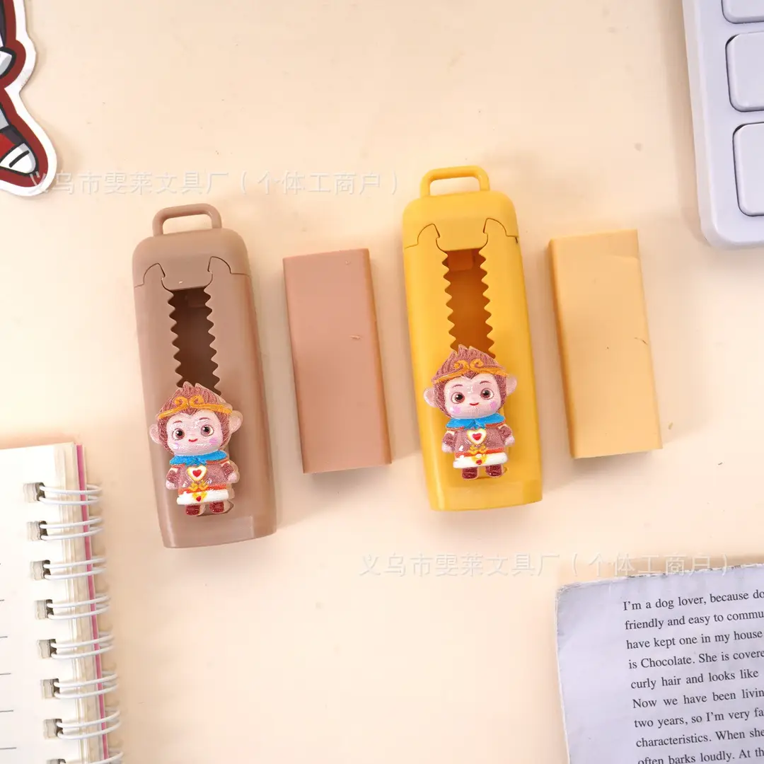 Sun Wukong Eraser Cute Cartoon Puzzle Fun Creative Eraser Easy Eraser Less Scrap Student Exam Drawing Special - Image 4