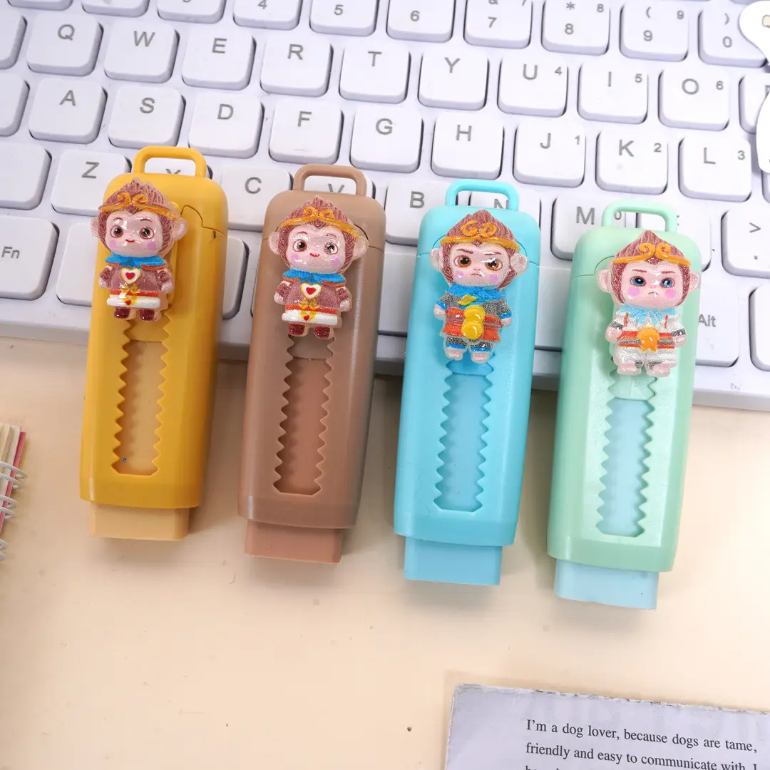 Sun Wukong Eraser Cute Cartoon Puzzle Fun Creative Eraser Easy Eraser Less Scrap Student Exam Drawing Special — feature 1