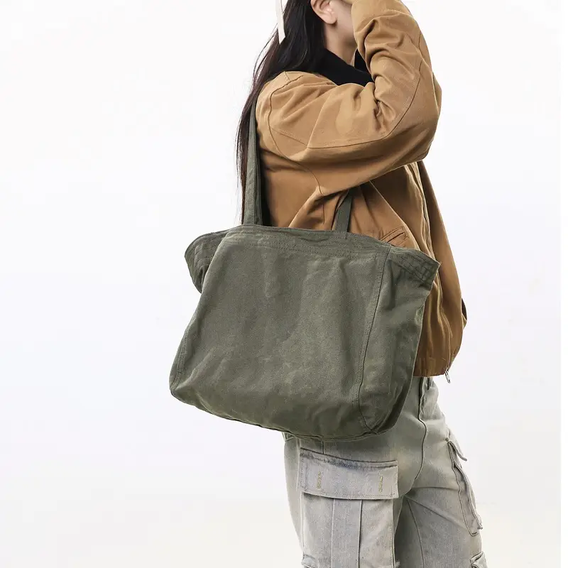 Cross-border Canvas Shoulder Bag for Women - Image 7