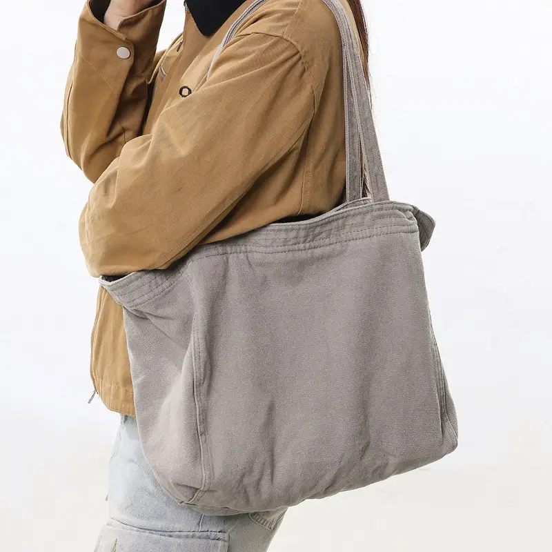 Cross-border Canvas Shoulder Bag for Women - Image 9