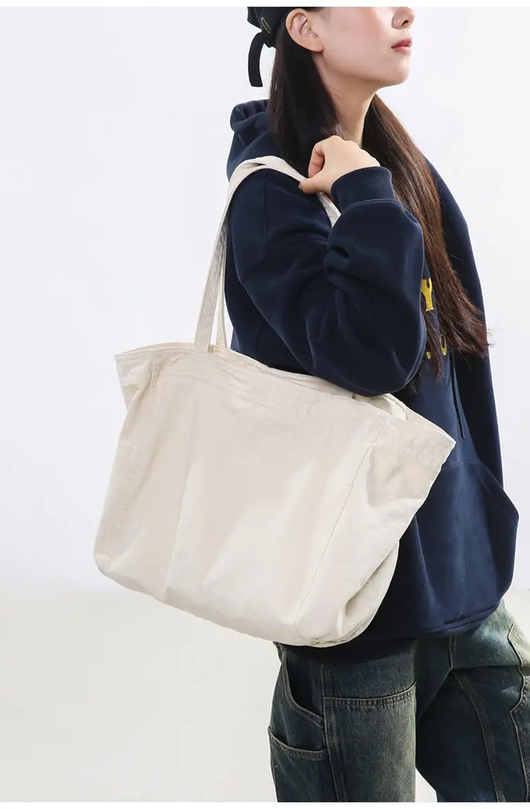 Cross-border Canvas Shoulder Bag for Women — feature 12