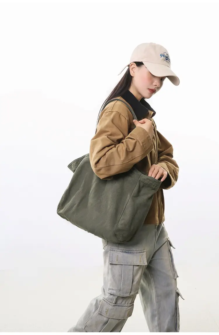 Cross-border Canvas Shoulder Bag for Women — feature 19