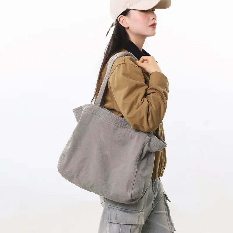 Cross-border Canvas Shoulder Bag for Women — feature 2