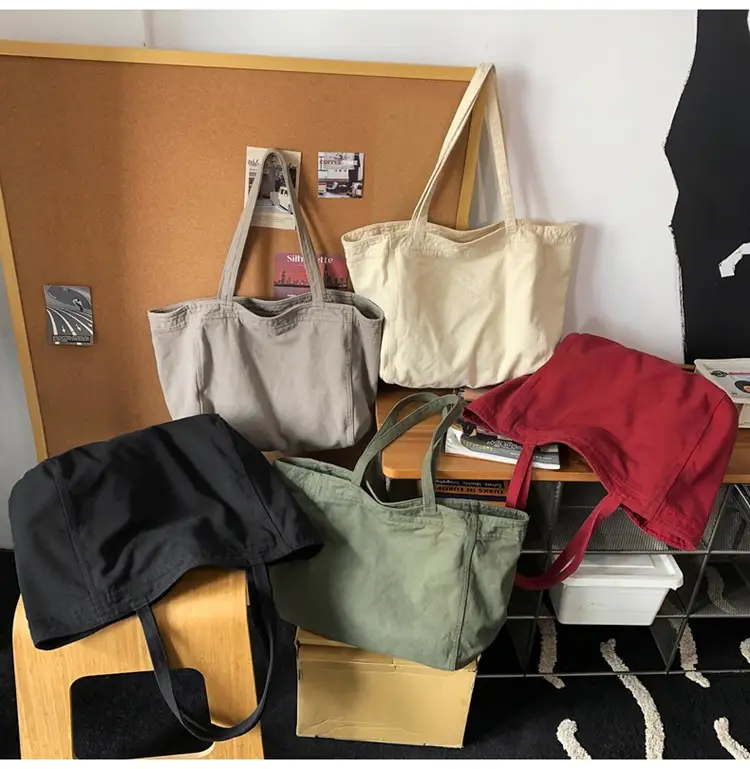 Cross-border Canvas Shoulder Bag for Women — feature 22
