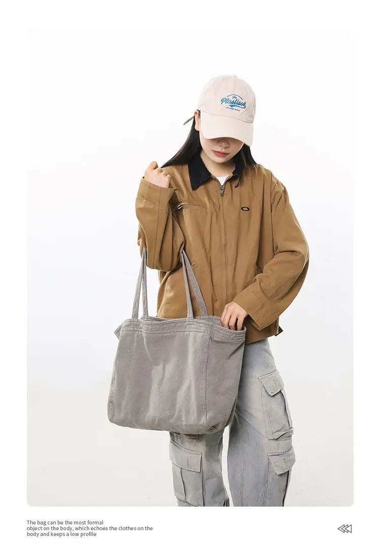 Cross-border Canvas Shoulder Bag for Women — feature 5