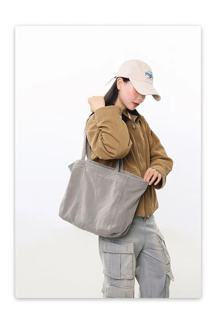 Cross-border Canvas Shoulder Bag for Women — feature 7