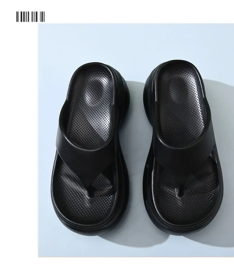 8CM Height-Increased Thick-Bottom Flip-Flops Women's Summer Outfit Breathable Beach Non-Slip Slippers High-End Wear-Resistant Sandals — feature 21