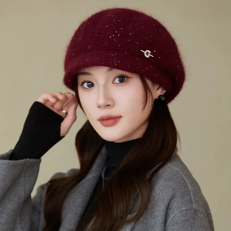 Knitted Wool Hat for Women Winter Warm Cap - Image 3
