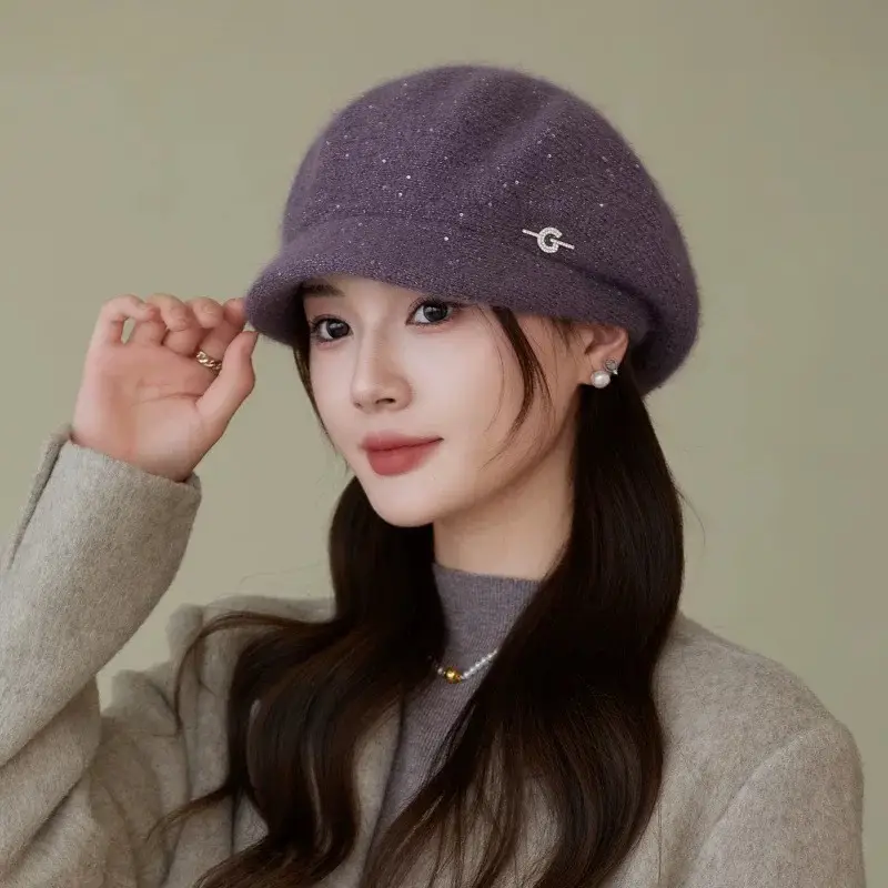 Knitted Wool Hat for Women Winter Warm Cap - Image 5