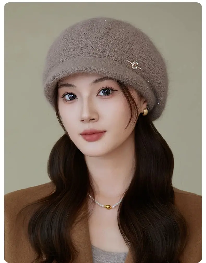 Knitted Wool Hat for Women Winter Warm Cap — feature 12