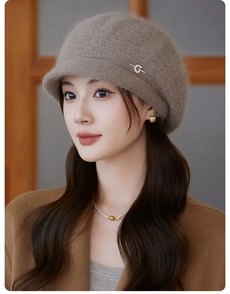 Knitted Wool Hat for Women Winter Warm Cap — feature 14