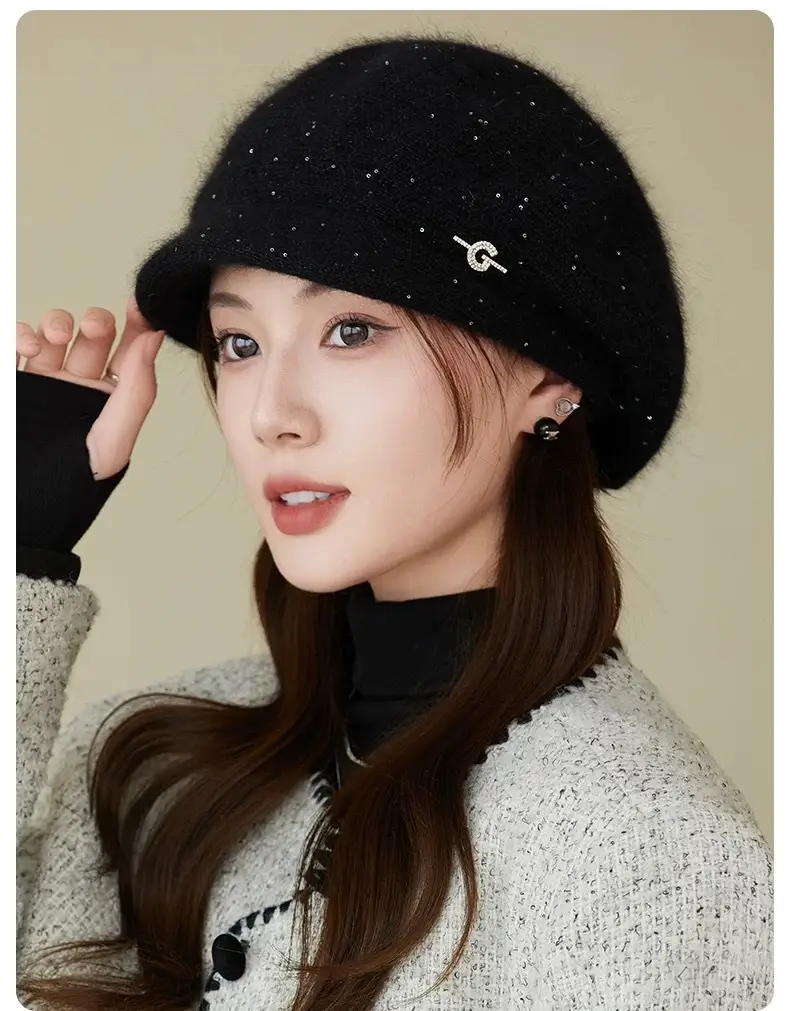 Knitted Wool Hat for Women Winter Warm Cap — feature 15