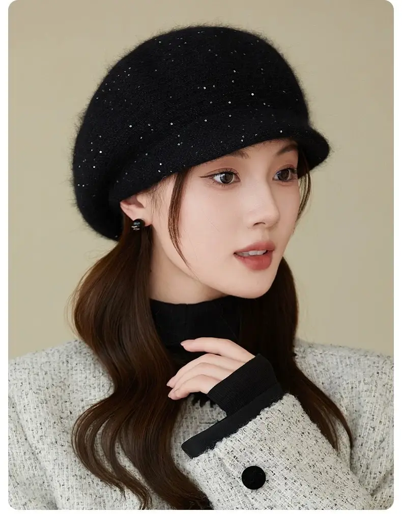 Knitted Wool Hat for Women Winter Warm Cap — feature 17