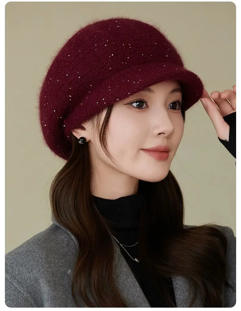 Knitted Wool Hat for Women Winter Warm Cap — feature 20