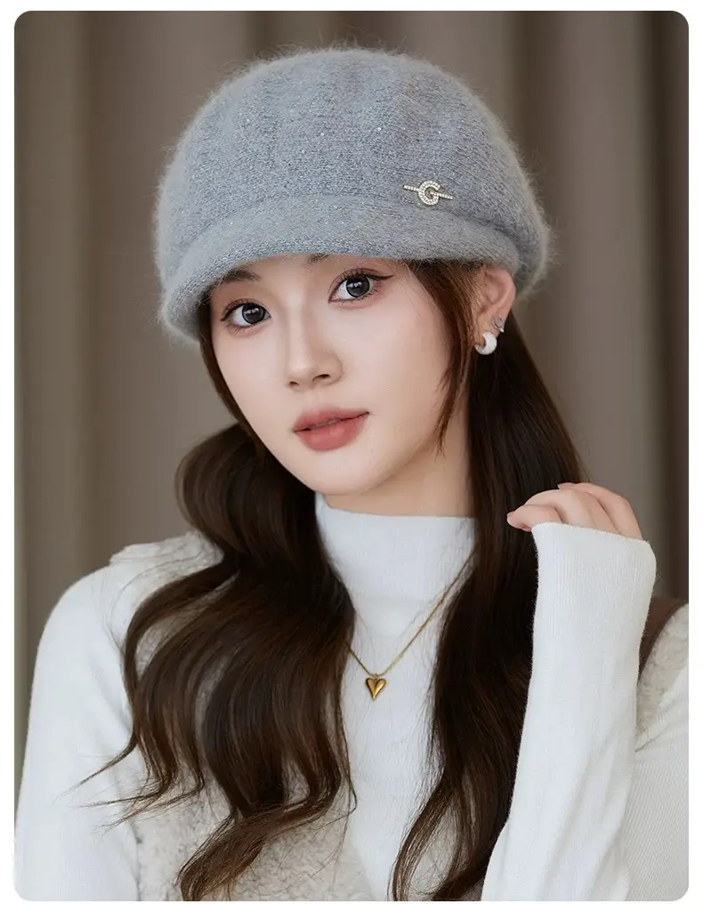 Knitted Wool Hat for Women Winter Warm Cap — feature 21