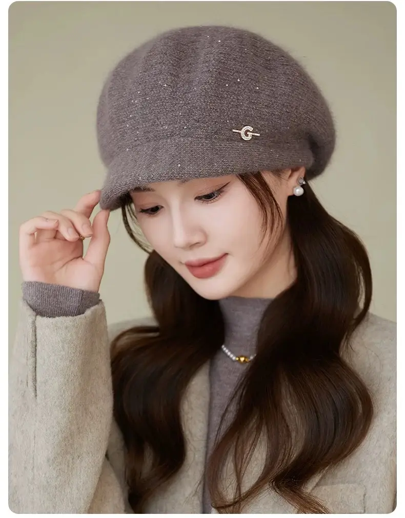 Knitted Wool Hat for Women Winter Warm Cap — feature 8