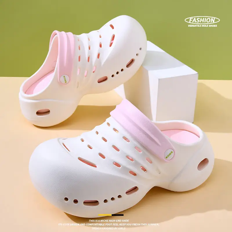 Women's outdoor shoes EVA thick-soled height-increasing breathable slippers summer non-slip non-smelly feet all-match cute Baotou drag - Image 5