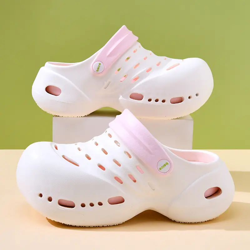 Women's outdoor shoes EVA thick-soled height-increasing breathable slippers summer non-slip non-smelly feet all-match cute Baotou drag - Image 8