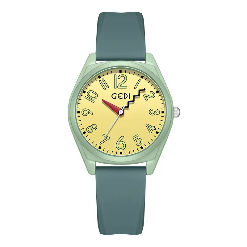 Pink Candy Color Women's Waterproof Silicone Watch