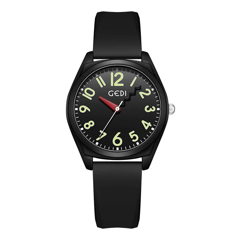 Pink Candy Color Women's Waterproof Silicone Watch