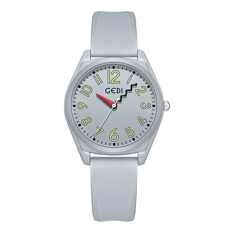 Pink Candy Color Women's Waterproof Silicone Watch