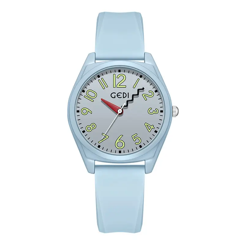 Pink Candy Color Women's Waterproof Silicone Watch