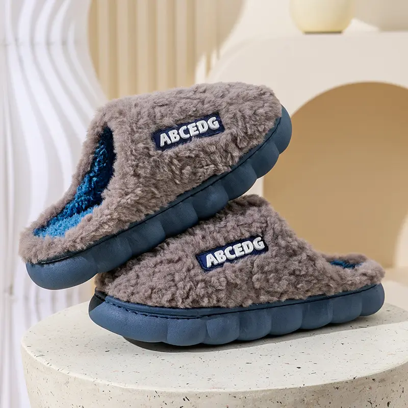 Cotton Moon Slippers Women Pink Winter Warm Indoor - Image 15