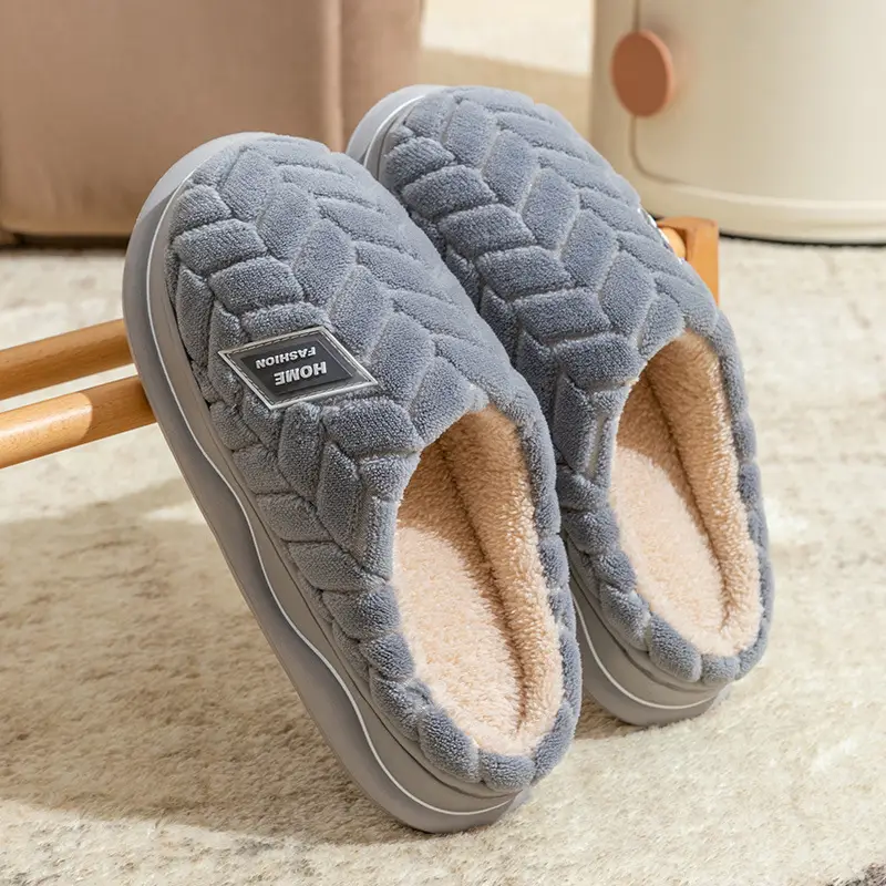 Cotton Moon Slippers Women Pink Winter Warm Indoor - Image 22
