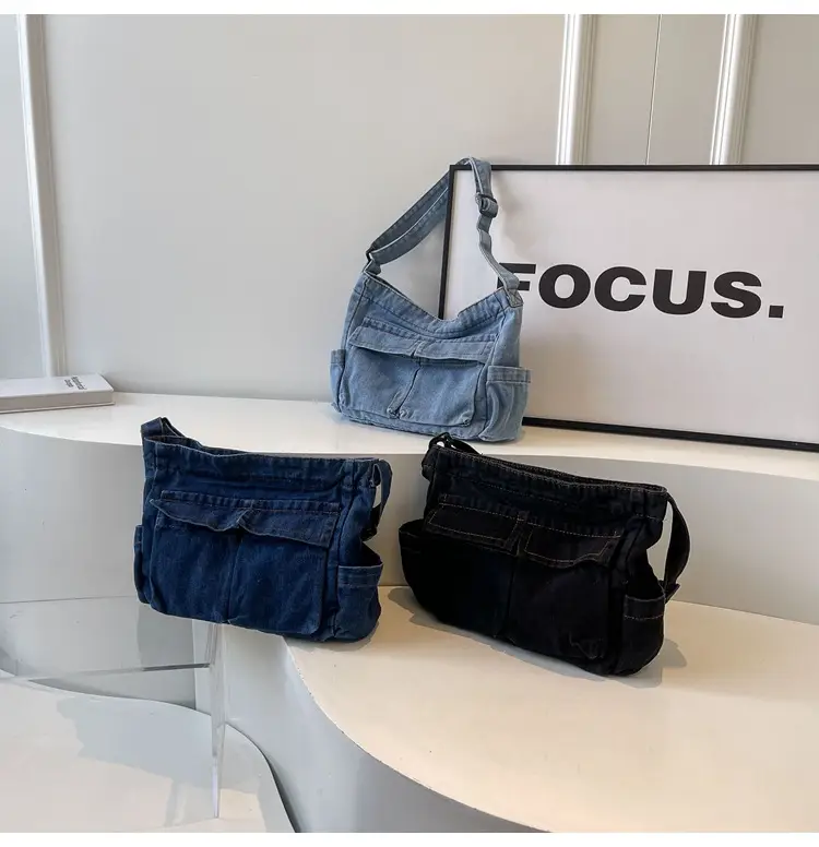 Women Denim Crossbody Bag Large Capacity 2024 — feature 1