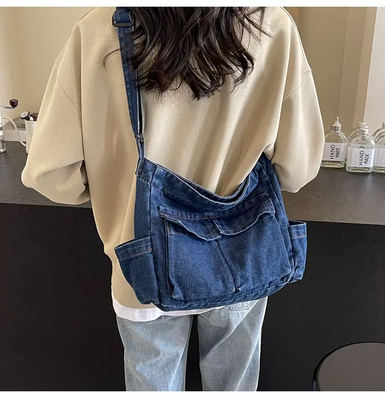 Women Denim Crossbody Bag Large Capacity 2024 — feature 14