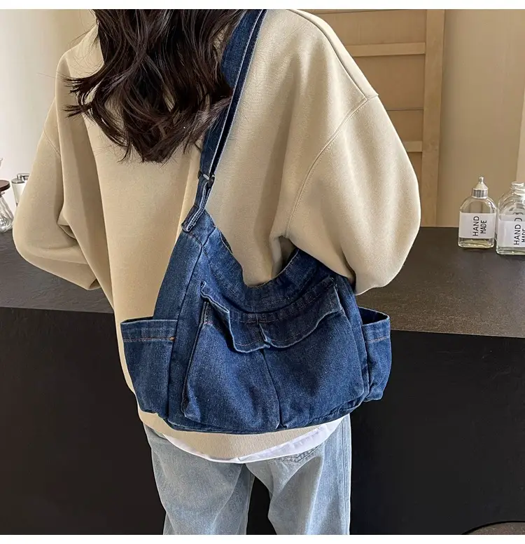 Women Denim Crossbody Bag Large Capacity 2024 — feature 16