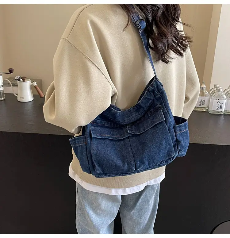 Women Denim Crossbody Bag Large Capacity 2024 — feature 17