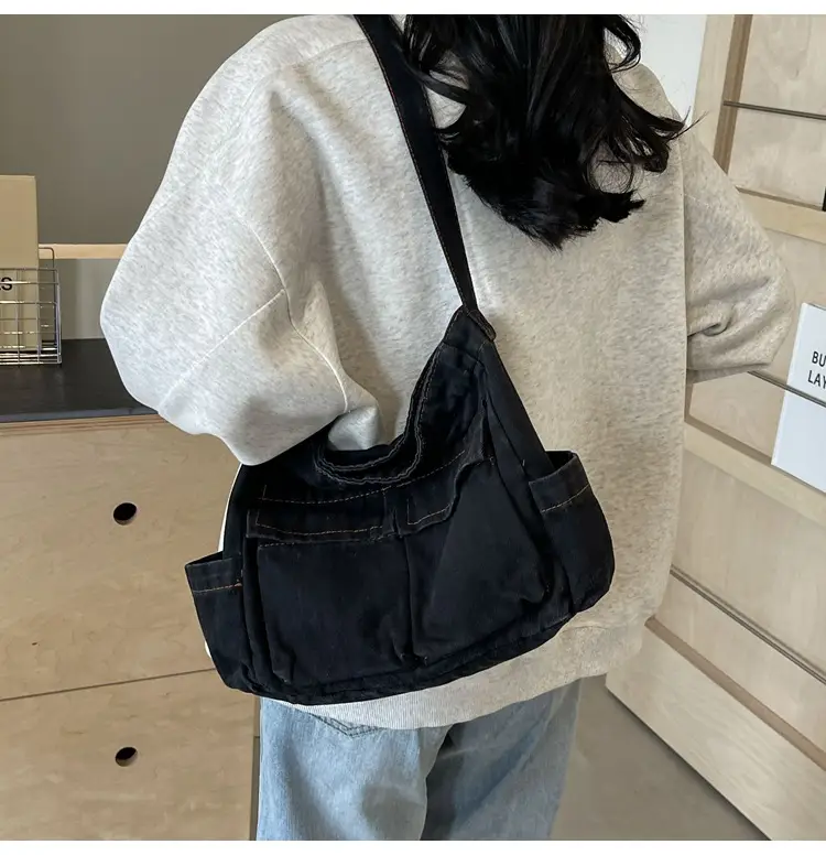 Women Denim Crossbody Bag Large Capacity 2024 — feature 20