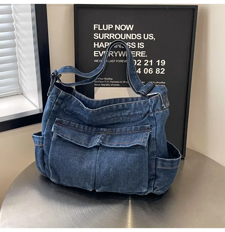 Women Denim Crossbody Bag Large Capacity 2024 — feature 22