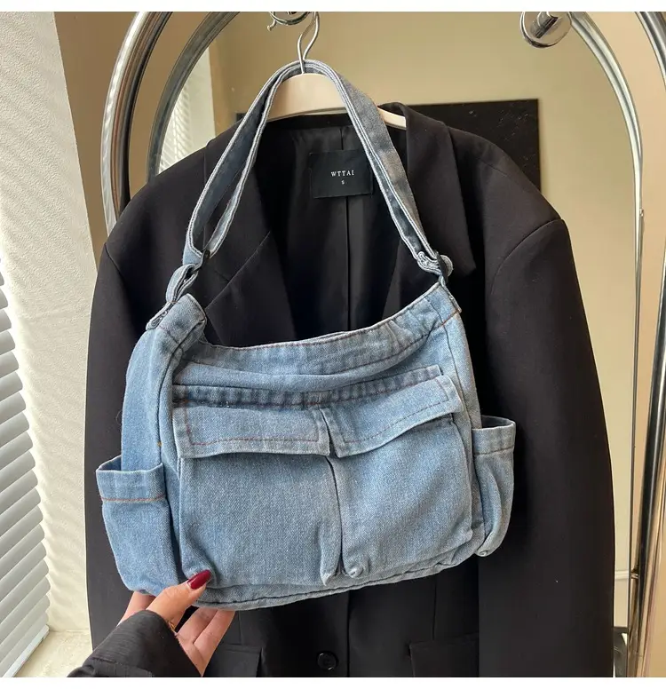 Women Denim Crossbody Bag Large Capacity 2024 — feature 27