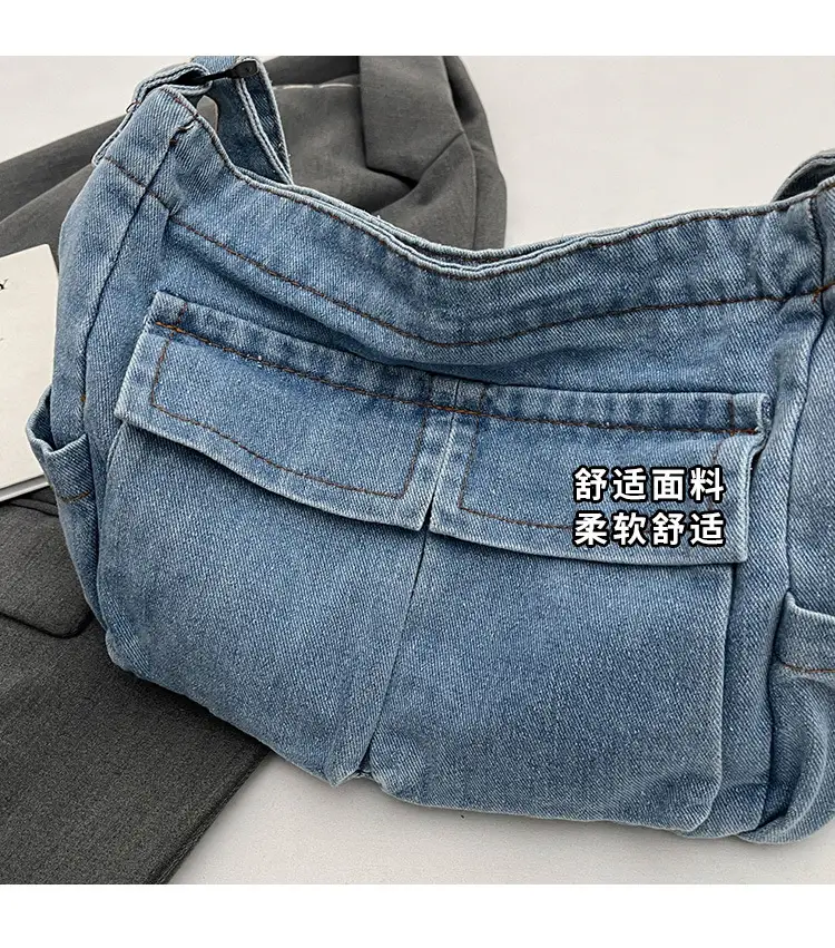Women Denim Crossbody Bag Large Capacity 2024 — feature 3