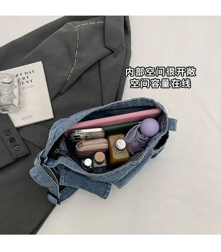 Women Denim Crossbody Bag Large Capacity 2024 — feature 7
