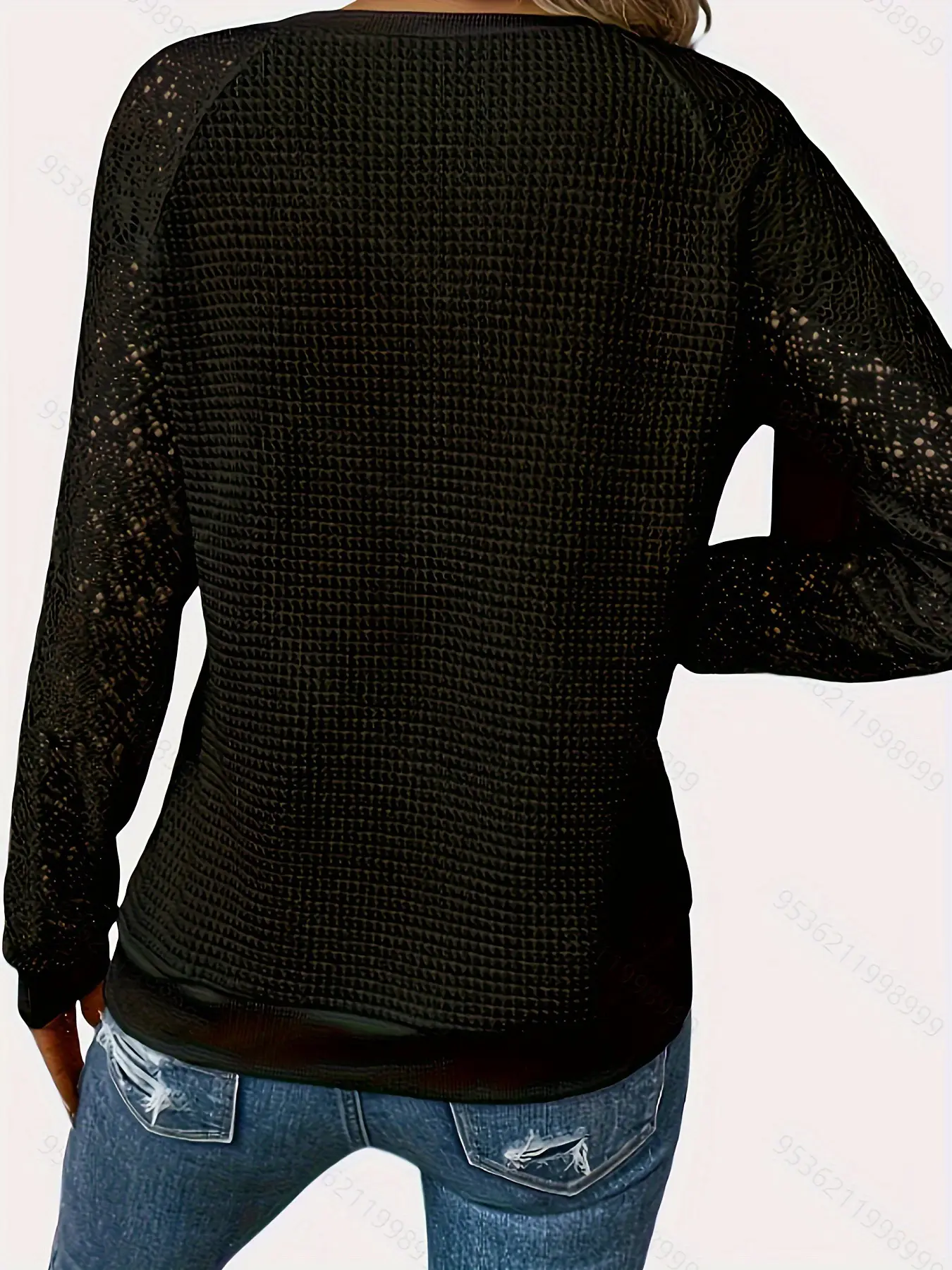 White Lace Long Sleeve Women's T-Shirt Jacket — feature 10