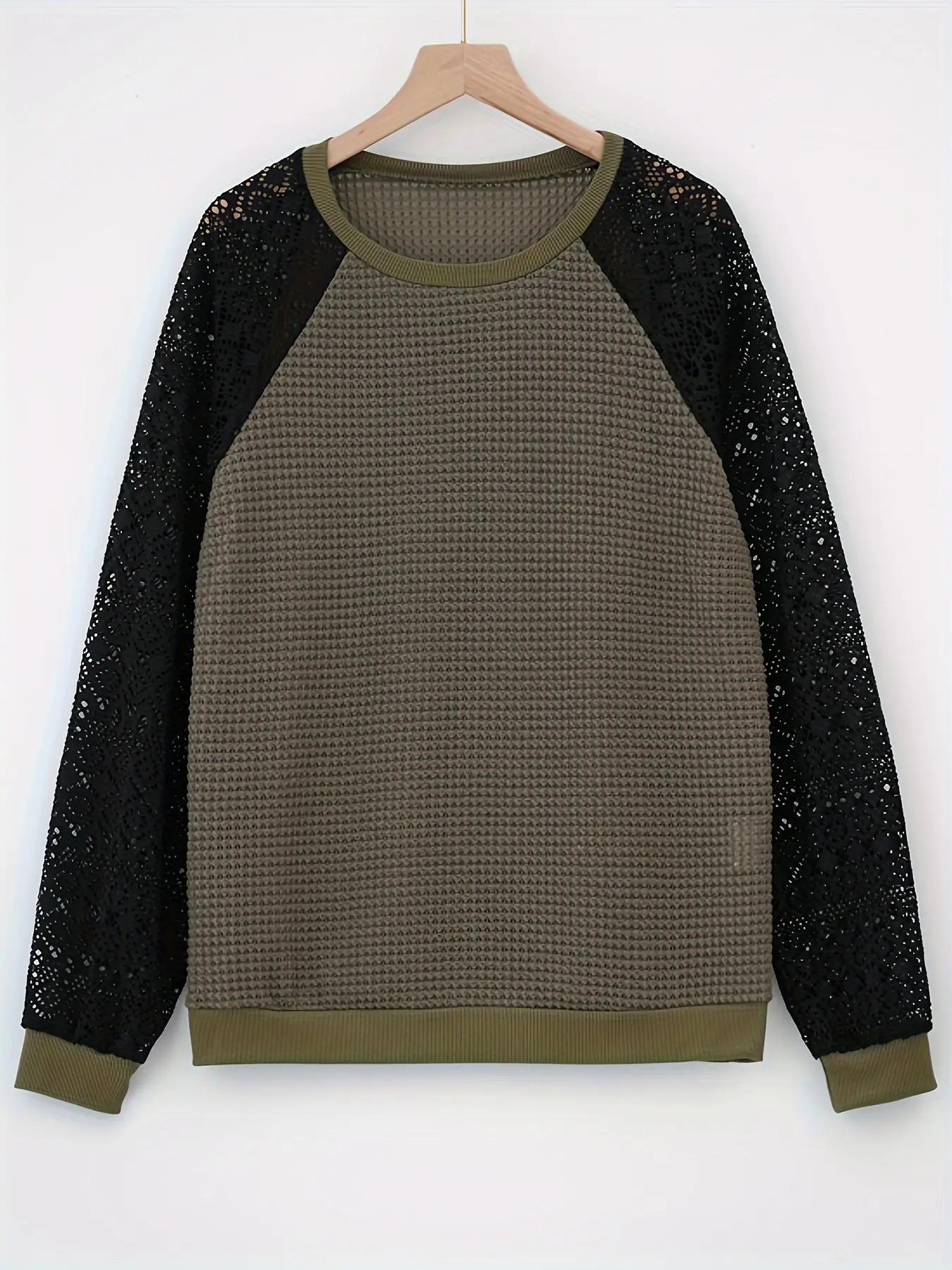 White Lace Long Sleeve Women's T-Shirt Jacket - Image 4