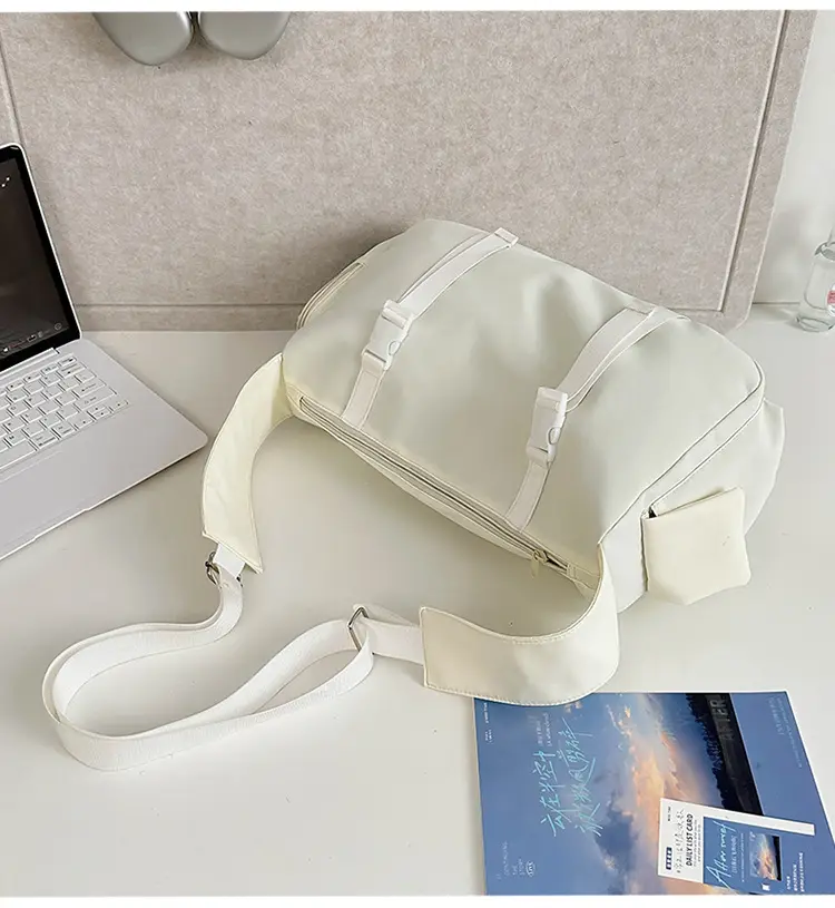 Pink Nylon Crossbody Bag for Women Large Capacity Travel — feature 32