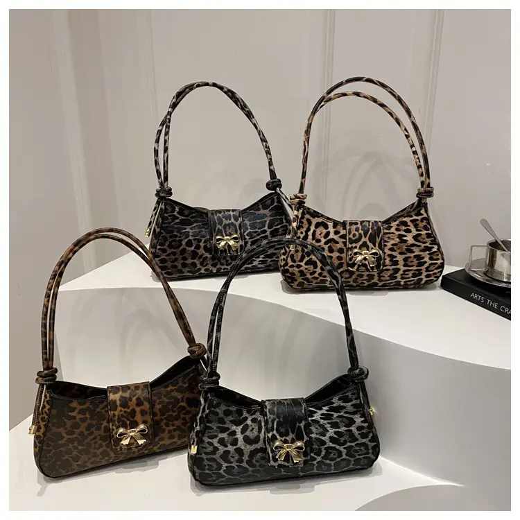 Leopard Print Women's Shoulder Bag 2024 Autumn Winter - Image 6